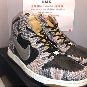 Rare Retro Nike Dunk High CMFT PRM “Snakeskin”